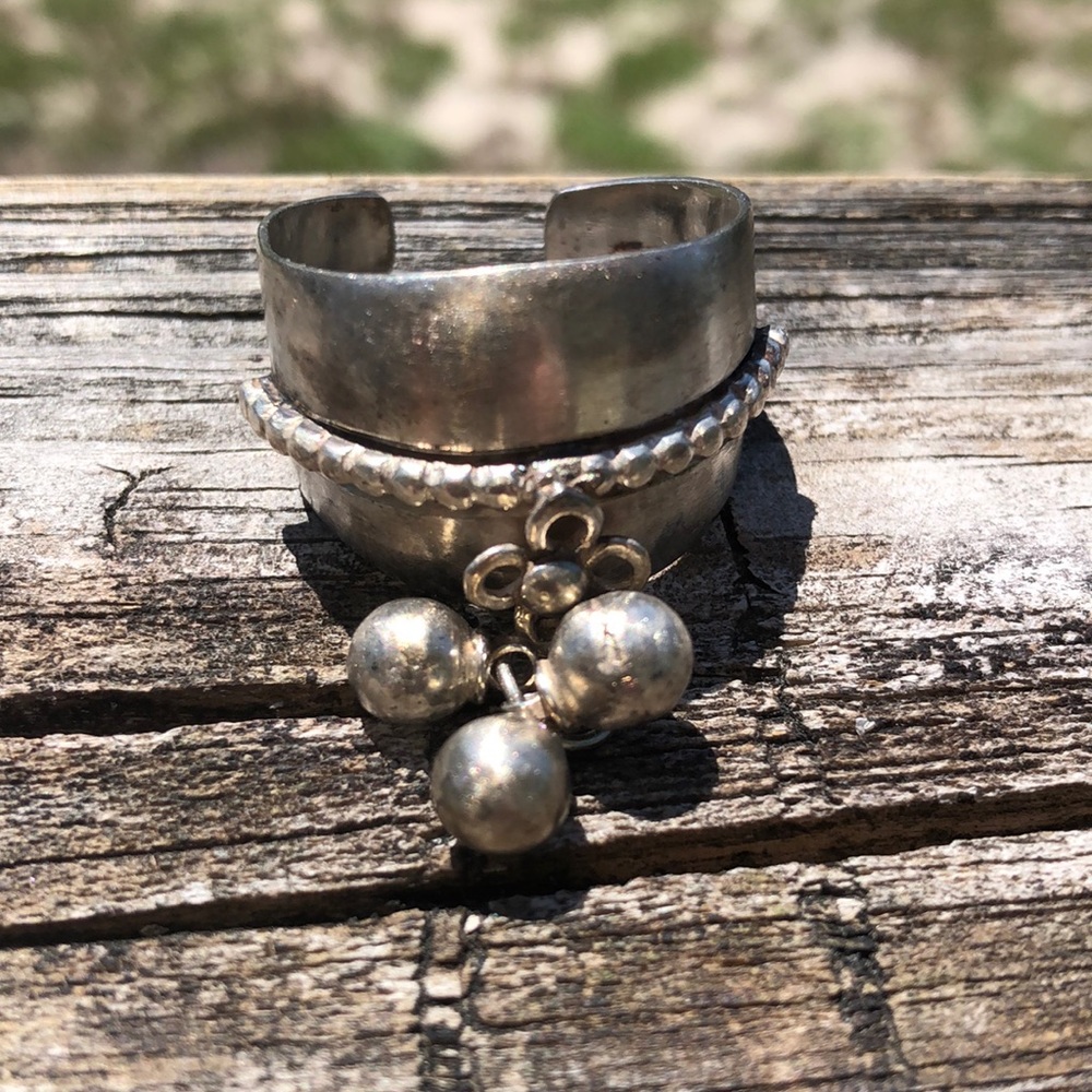 FLASH PRICE OS Special Big toe or thumb ring.Pure Silver